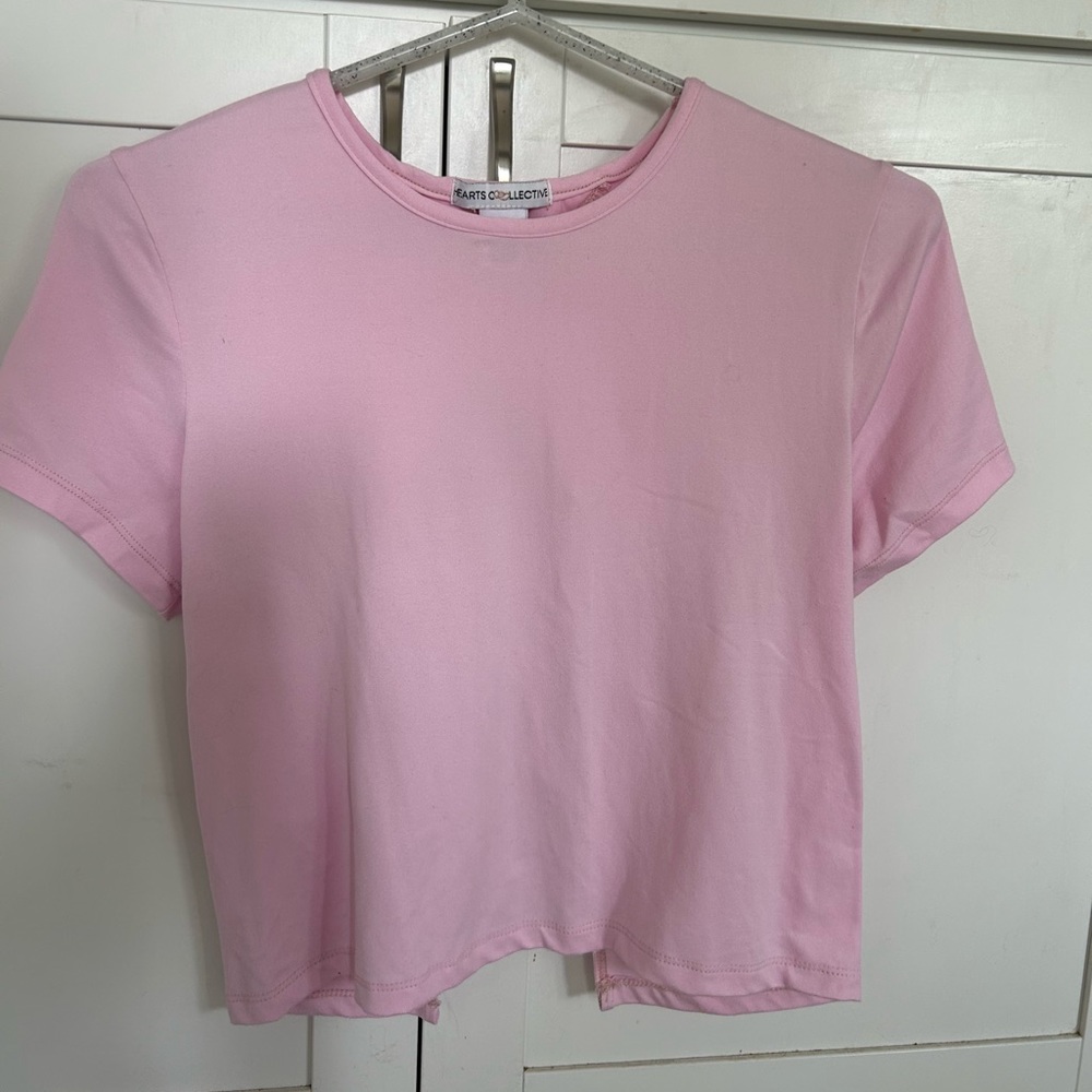 Light Pink open back top